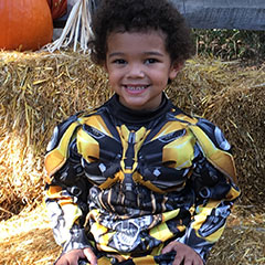 guest at halloween event