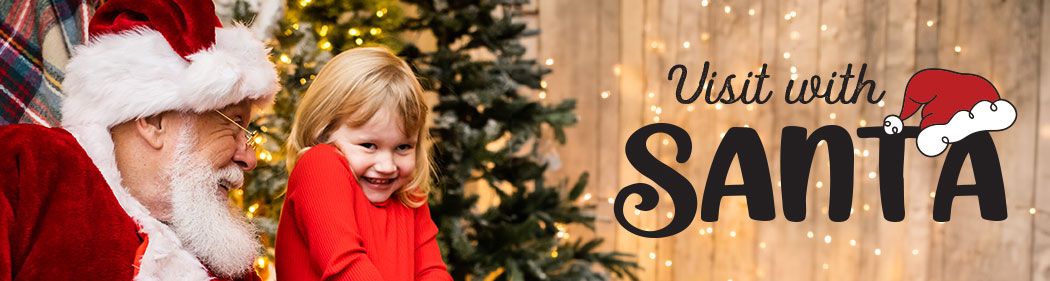 child visiting with Santa