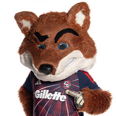 Slyde, the official mascot of the New England Revolution