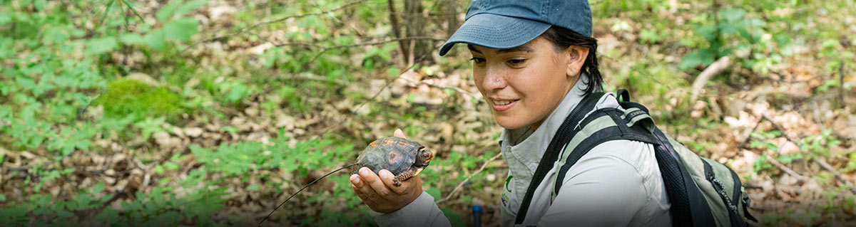 member of field conservation team